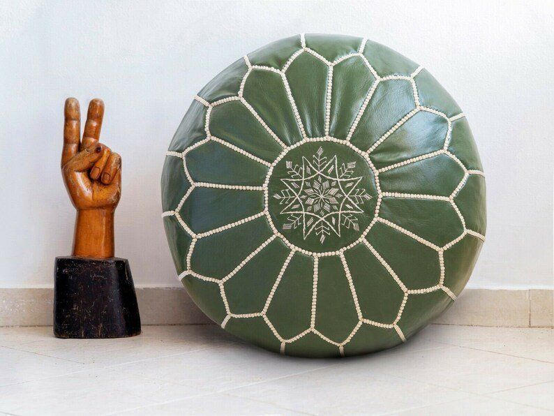 Divani: Pouf  Marocain en Cuir de Marrakech – Nuovo (secondo la descrizione) da cournillens venduto da Haronn 5