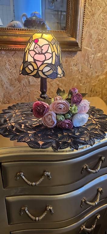 Lampade: Tiffany Tischlampe,  rosa Tulpe – Nuovo e nell'imballaggio originale da Kaufdorf venduto da Nati-Nati 4