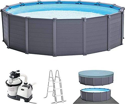 Intex Piscine: INTEX Schalen Grafitframepool 478x124cm & Sandfilter-NECON! – Nuovo e nell'imballaggio originale da Wynau venduto da Intexpool24