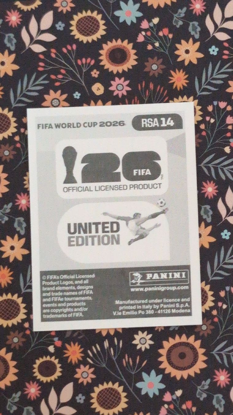Panini Carte collezionabili: RSA 14 - PANINI - FIFA WM 2026 – Nuovo (secondo la descrizione) da Bauma venduto da tobiaskl 1