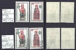 Andorra franz 1974 Satz postfr**/gest