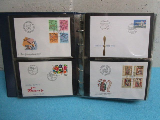 Alle Briefmarken: 280 Erstagsbriefe - 4 Alben CH von 1968-2003 - SCHNÄPPCHEN – Gebraucht aus Luzern von Horoskop1 7