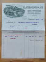 Alte Rechnung Briefkopf Lithographie Richterswil 1916