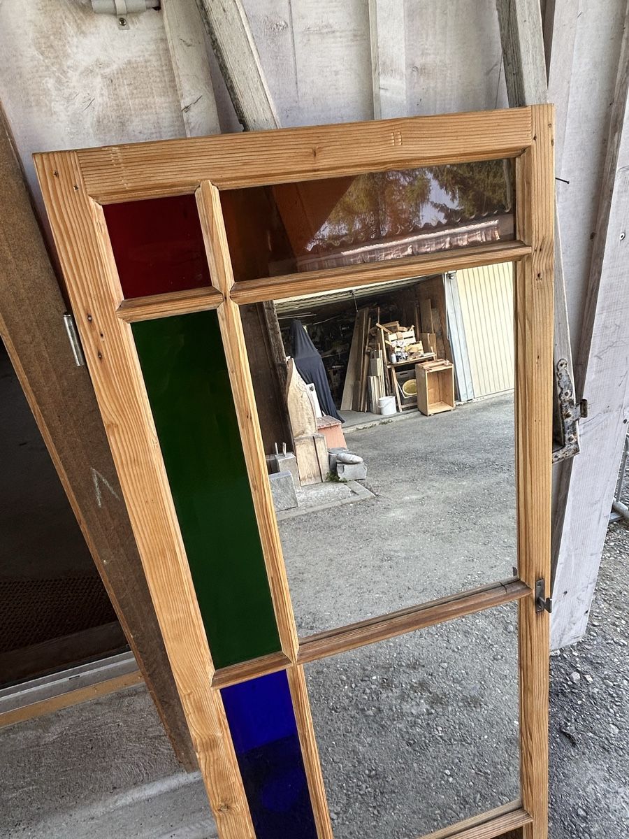 Specchi: Spiegelfenster mit altem farbigen Glas ein Unikat. – Usato da Gwatt (Thun) venduto da ate_6ng8 1
