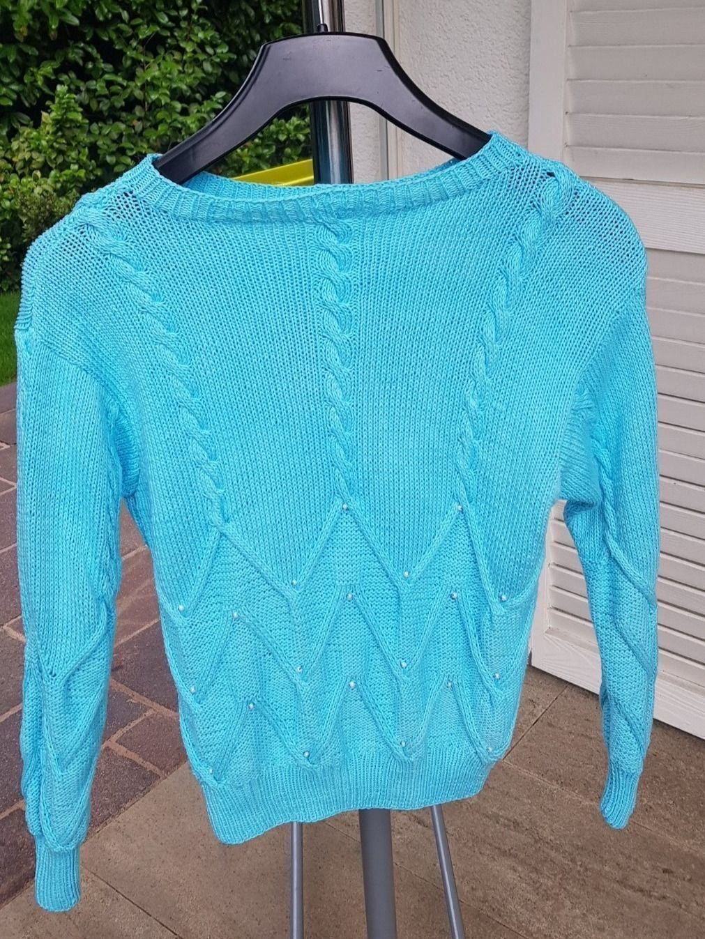 Maglioni & Felpe: Pullover Garn Vintage türkis – Usato da Mörschwil venduto da wunderkiste44 6