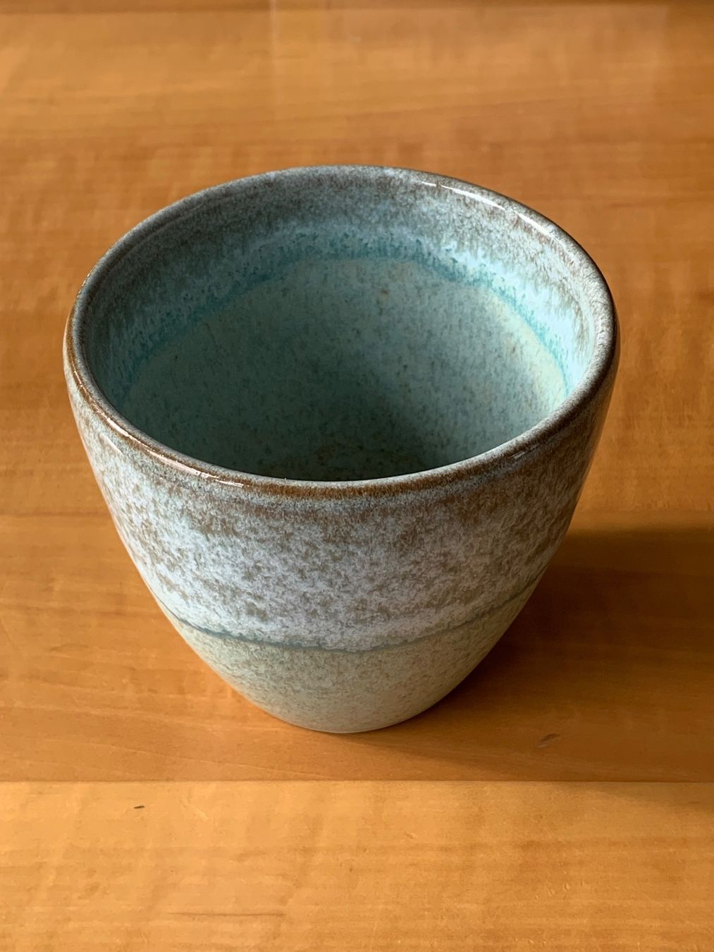 Blumentöpfe: Blumentopf, Keramik, blau grün – Gebraucht aus Zürich von Leonieonie. 1