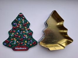 Walkers Weihnachtsbaum Blechdose gebraucht in gutem Zustand