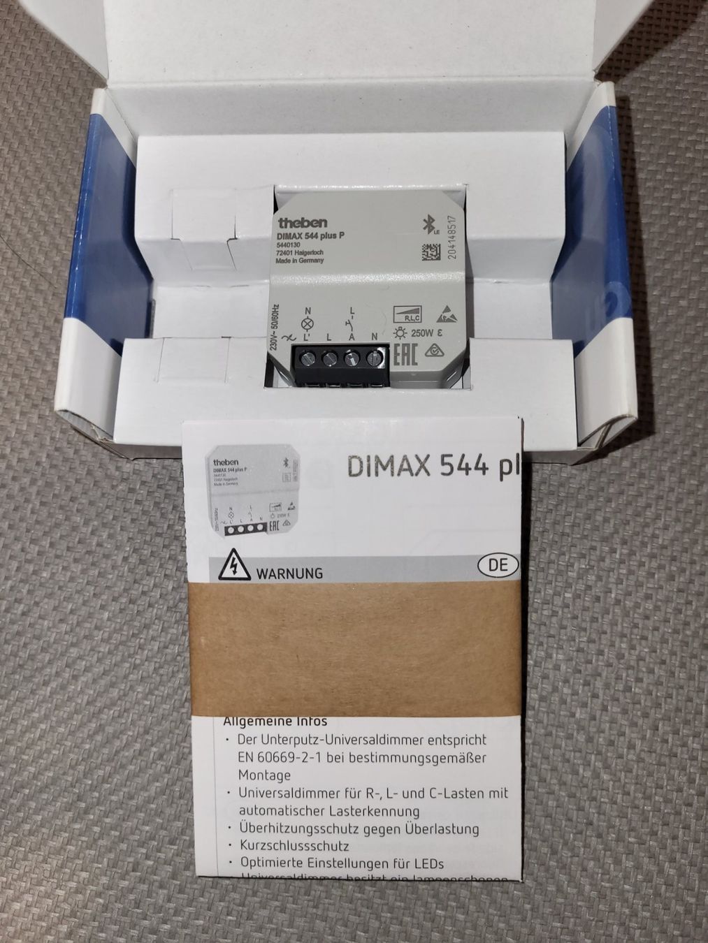 Interruttori: Ferndimmer bluethooth 250W R,L,C – Nuovo e nell'imballaggio originale da Romanshorn venduto da Elektriker-shop