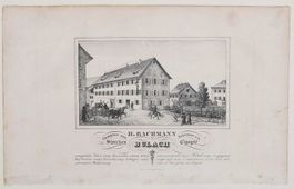 Bülach Lithographie 1840 selten