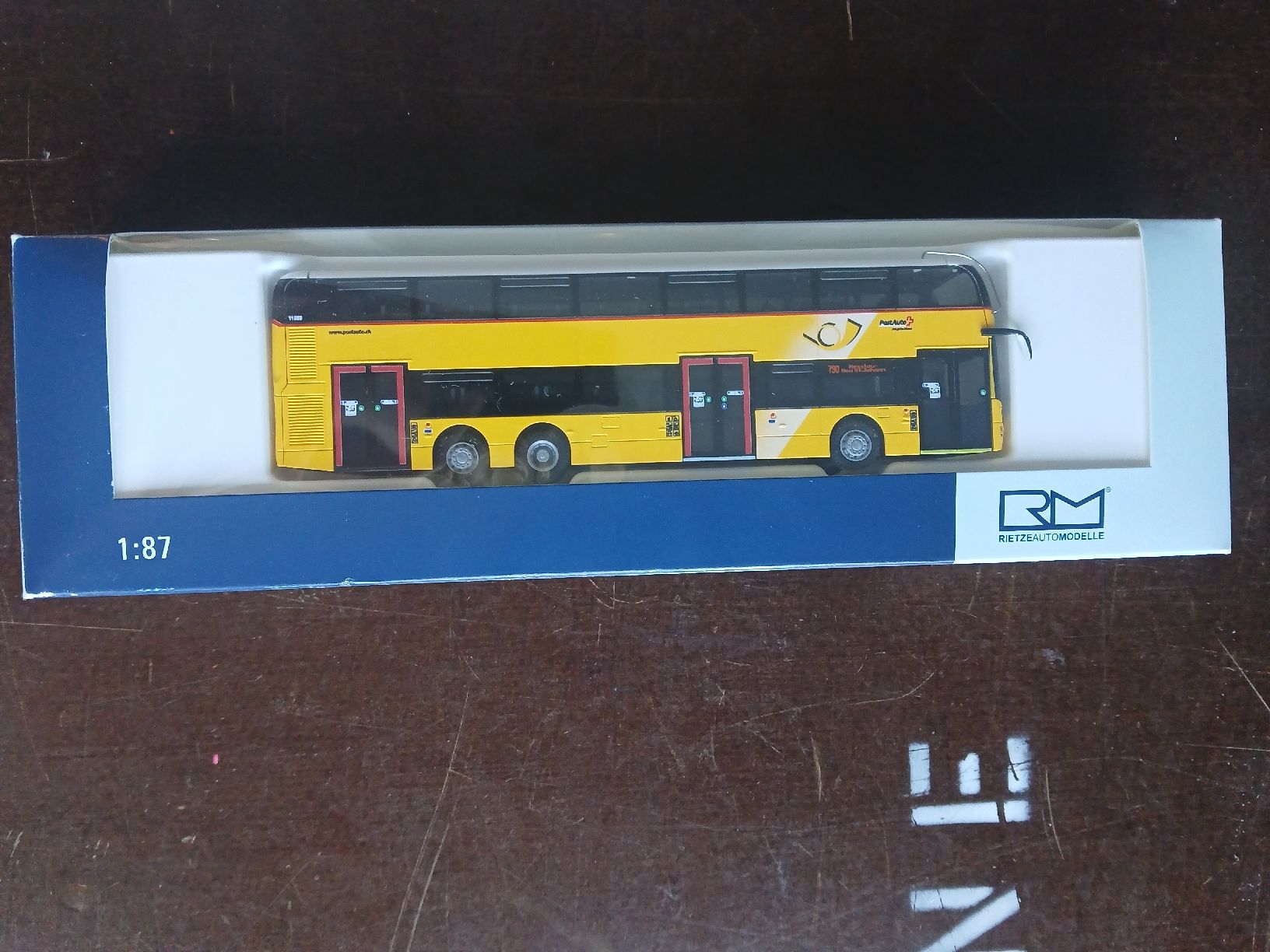 Rietze Modellautos: H0 Postauto Doppelstöcker Toggenburg SG – Neu (gemäss Beschreibung) aus Brügg BE von Just_standing_here