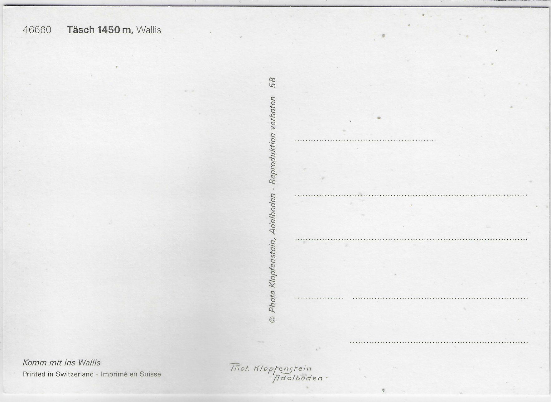 Cartoline postali: Täsch bei Zermatt - Multiview – Usato da Ettingen venduto da Kartenplanet 1