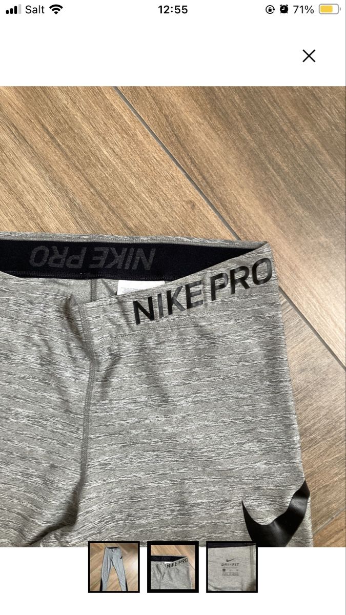 Nike Leggings: Nike Pro leggings gris noir taille S – Neu (gemäss Beschreibung) aus La Chaux-de-Fonds von ele_bw5k 1