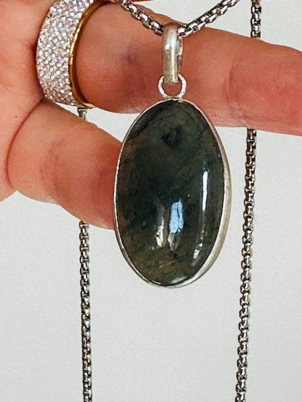 Catenine: Labradorite necklace – Nuovo e nell'imballaggio originale da Genève venduto da AGBERG 2