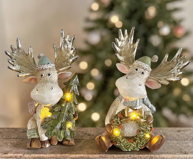 Tutte le decorazioni: Weihnachtsdeko Deko Elch LED Weihnachtskranz 23cm – Nuovo e nell'imballaggio originale da Oensingen venduto da Liquidations-Shop 1