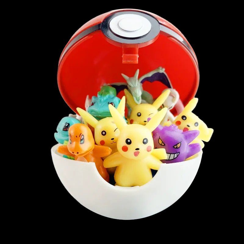 Bälle: Pokemon-Ball mit 24 Pokémon-Figuren – Neu und originalverpackt aus Gurmels von Swisspod 3