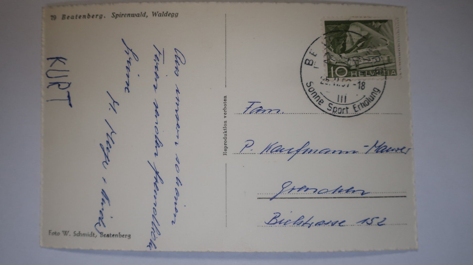 Cartes postales: Beatenberg Spirenwald Waldegg – D'occasion à Cormoret par Pascalll2001 4