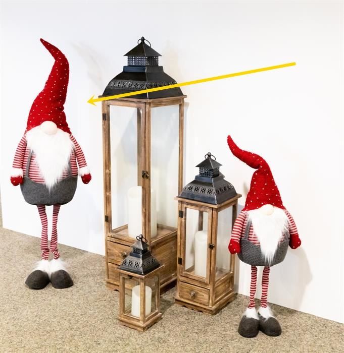 Figuren: Deko Wichtel Santa stehend H:142cm – Neu und originalverpackt aus Wettingen von Swala 3