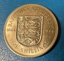 JERSEY 1966 FIVE SHILLINGS