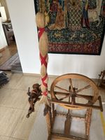 Antikes Spinnrad, Holz, Dekoration für nur 1 FR