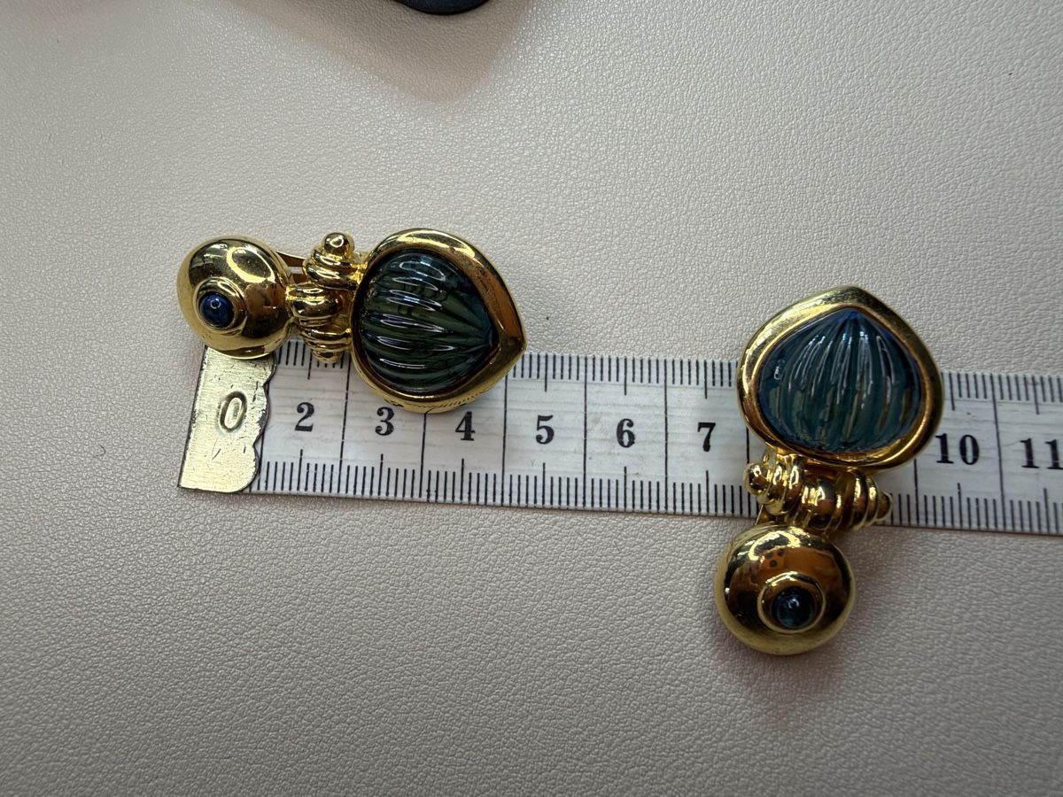 Orecchini pendenti & Orecchini a lobo: Vintage Ohrringe Clips Luxus Modeschmuck – Usato da Lamone venduto da LaCantinaMagica 8
