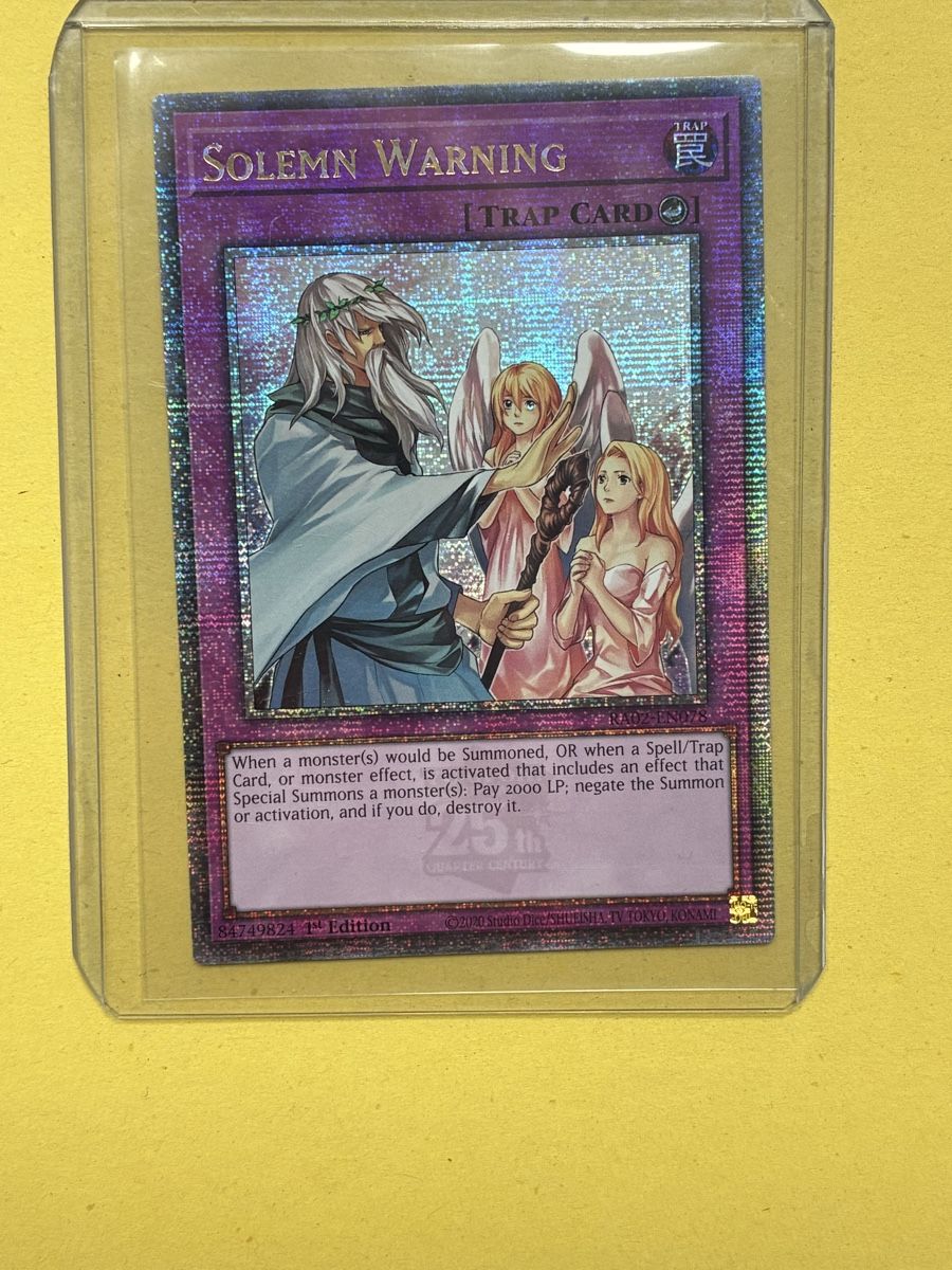 Yugioh Carte collezionabili: Solemn Warning – Usato da Winterthur venduto da chp_5plc