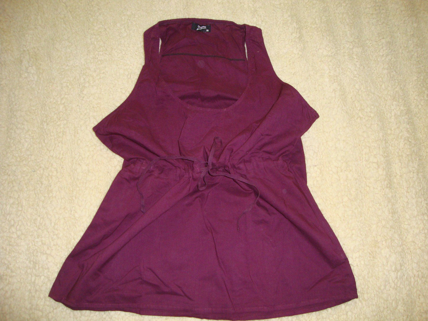 Camicette: Baumwoll-Bluse auberginefarben – Nuovo (secondo la descrizione) da Laufen venduto da ereli 4