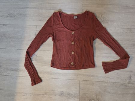 Wunderschönes  Shirt, gerippt, Gr. L