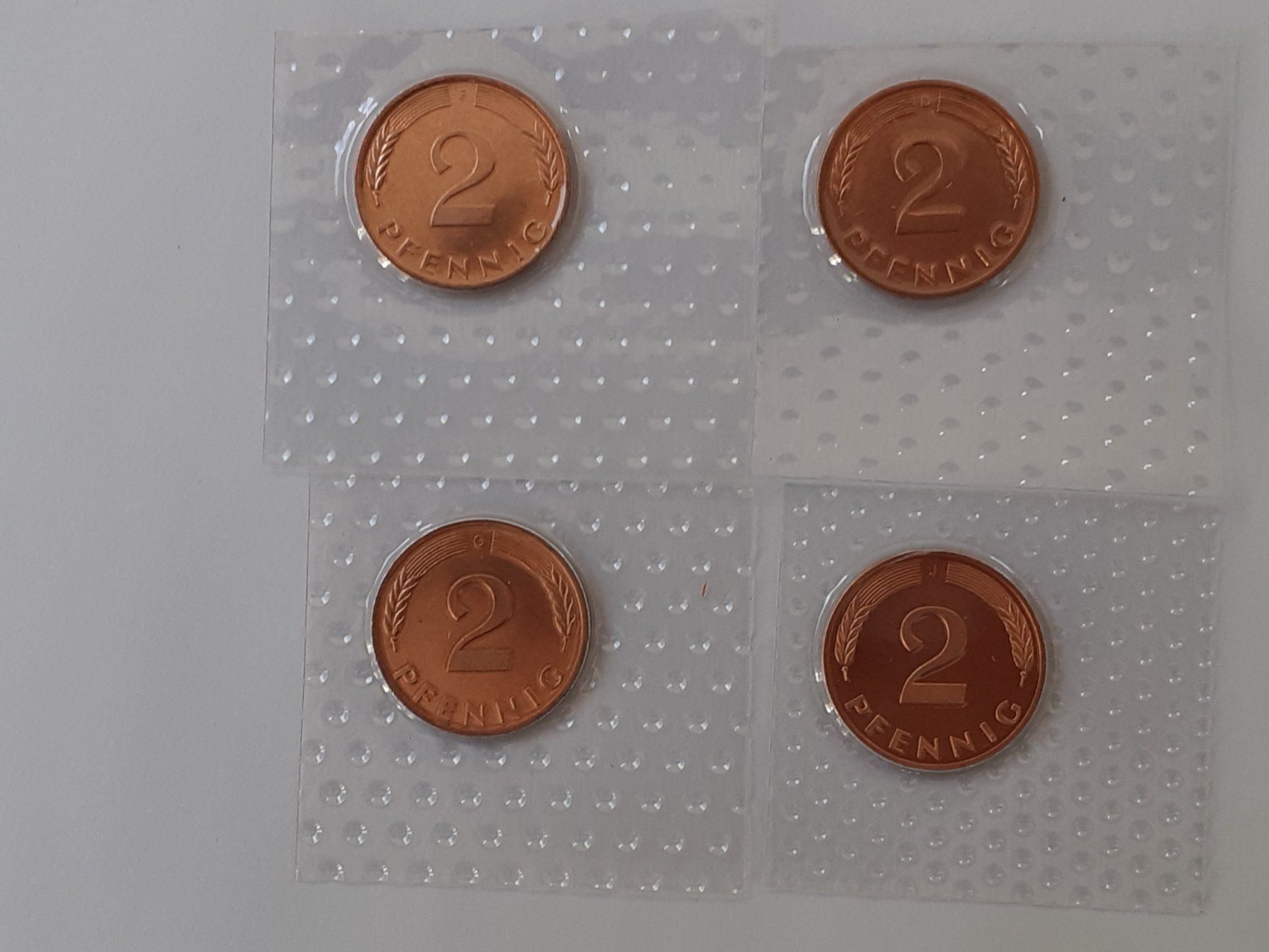 Tutti le monete: 4x 2 Pfennig 1981 Stgl – Nuovo (secondo la descrizione) da Pravidondaz venduto da LVtik