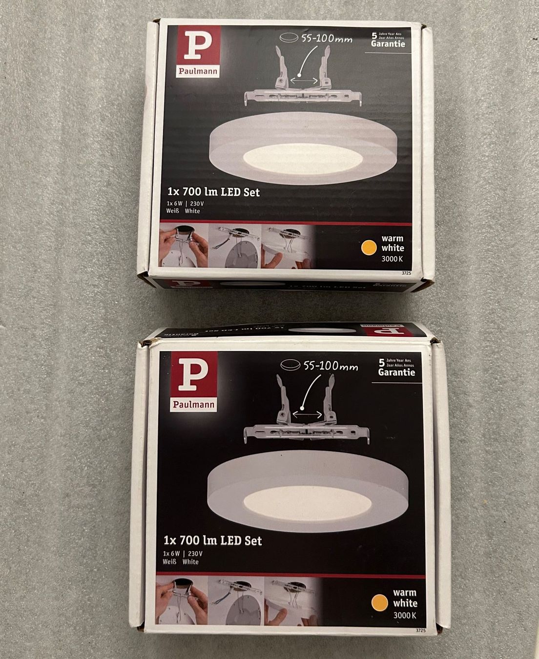 Lampen: 2 Stück Paulmann LED Einbaustrahler Set, 700lm, Warmweiss – Neu und originalverpackt aus La Chaux-de-Fonds von jacq_LaTsch0