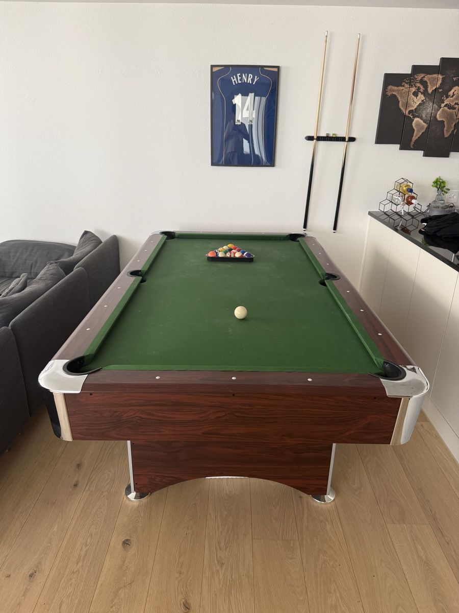Tavoli da biliardo: Hochwertiger Holz-Billiardtisch – Usato da Goldach venduto da Swiizzy27