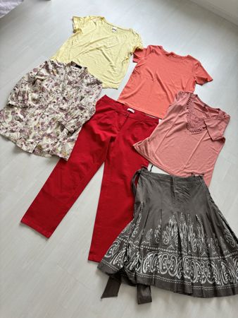 Sommer Paket Damen Kleider Grösse M Rot Bluse Rock Hose T-