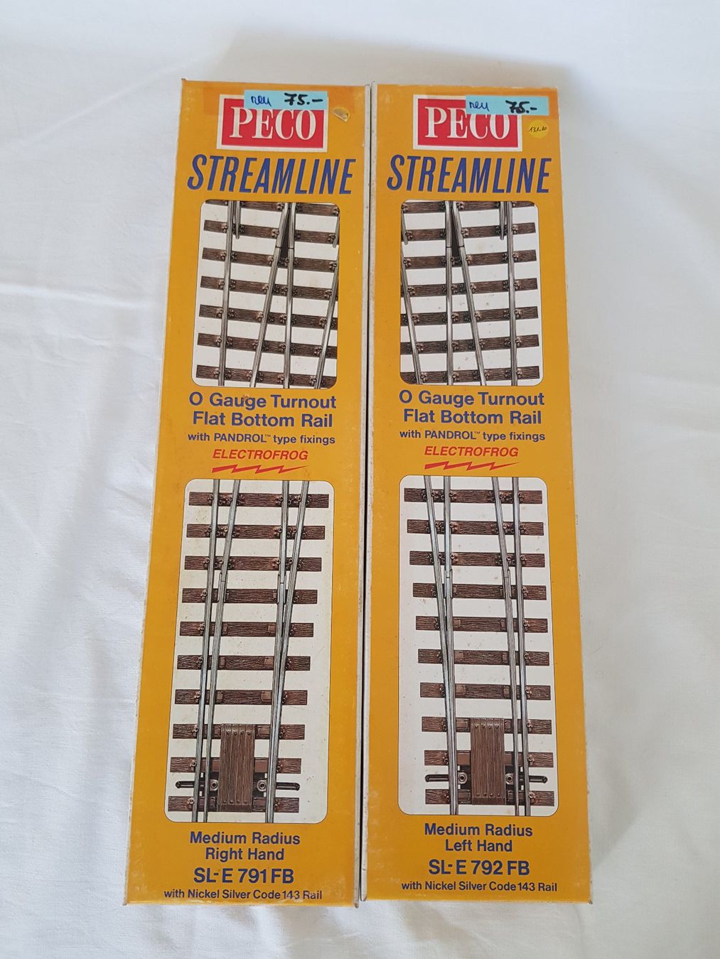 Trains électriques: 2 Peco Weichen SL-E 791/792 – Neuf avec emballage d'origine à Luzern par inca55
