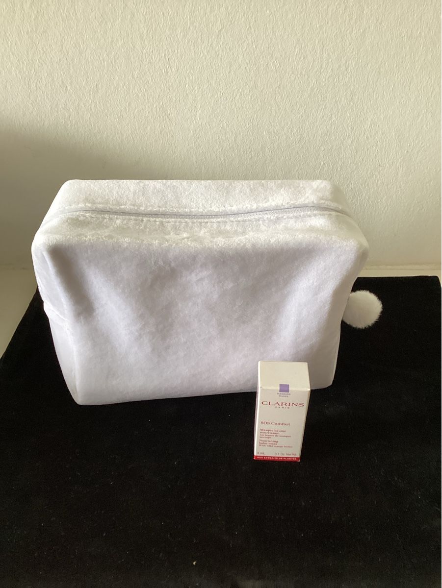 Clarins Custodie per cosmetici: Clarins, Kulturtasche mit Luxusprobe – Nuovo e nell'imballaggio originale da Salenstein venduto da Esprit57 2