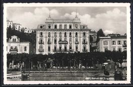 Lugano, Lloyd-Hotel, Panorama vom Wasser