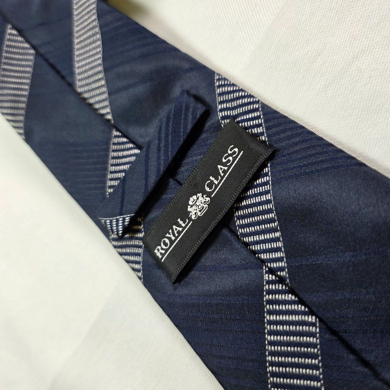 Krawatten: Elegante Herren Krawatte, Dunkelblau Seide – Gebraucht aus Wald ZH von Martin79 3