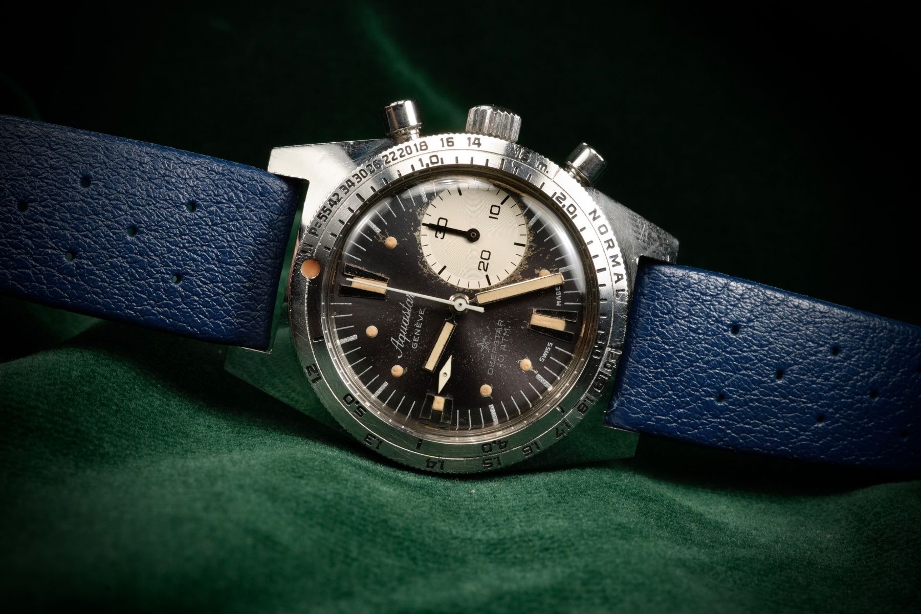 Aquastar Orologi: Aquastar - Deepstar 10 Atm.Gen I Diver Chronograph – Usato da Morcote venduto da chronoservice