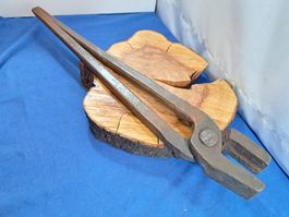 1 riesige antike Schmiedezange 3.5kg / 55cm (LOT2337XL#AWZ9)