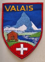 22/ Valais Stoff Wappen Badge Aufnäher St.Gallen Stickerei