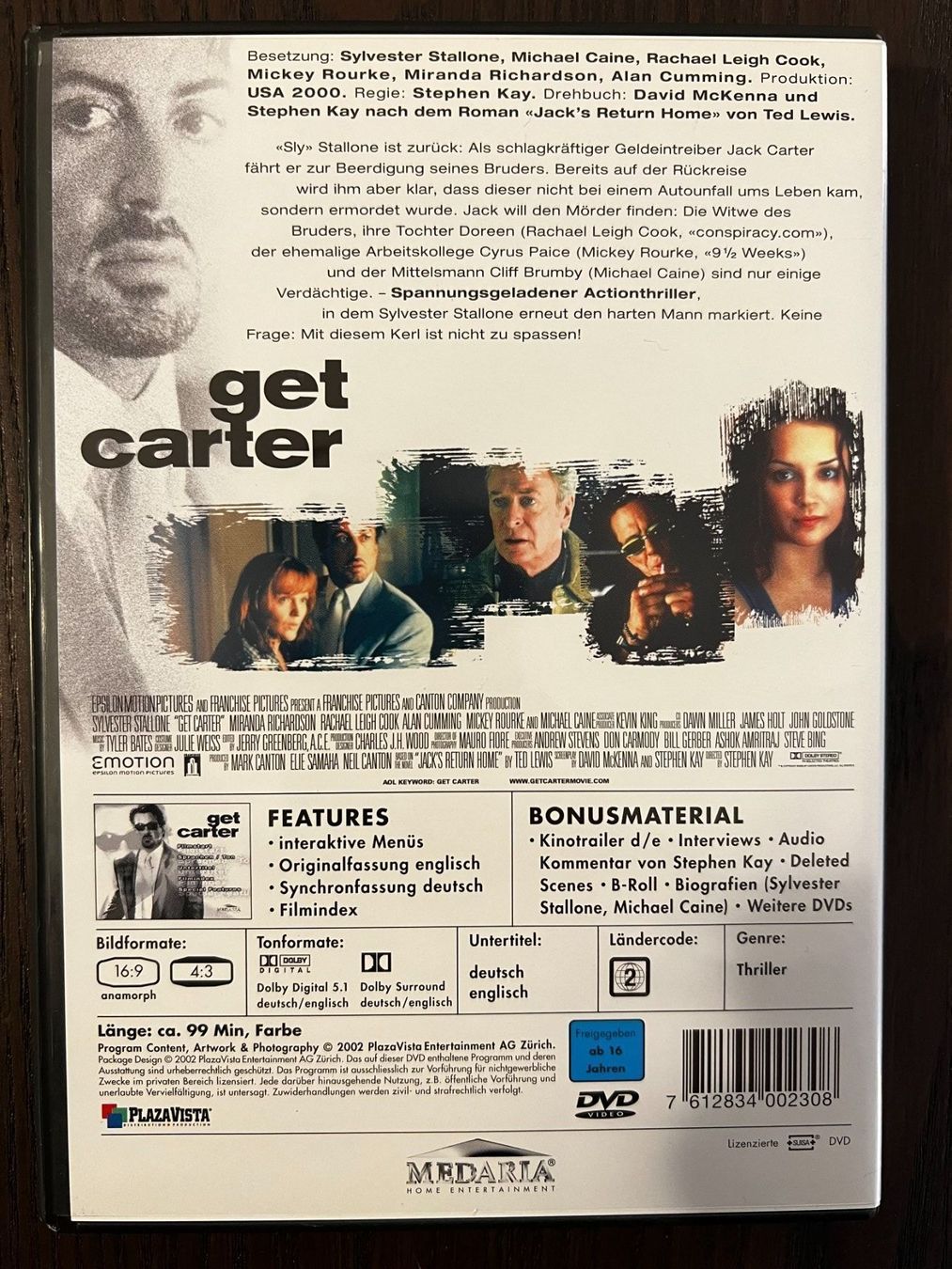 Tutti i DVDs: Get Carter – Usato da Zürich venduto da FilmFreunde 1