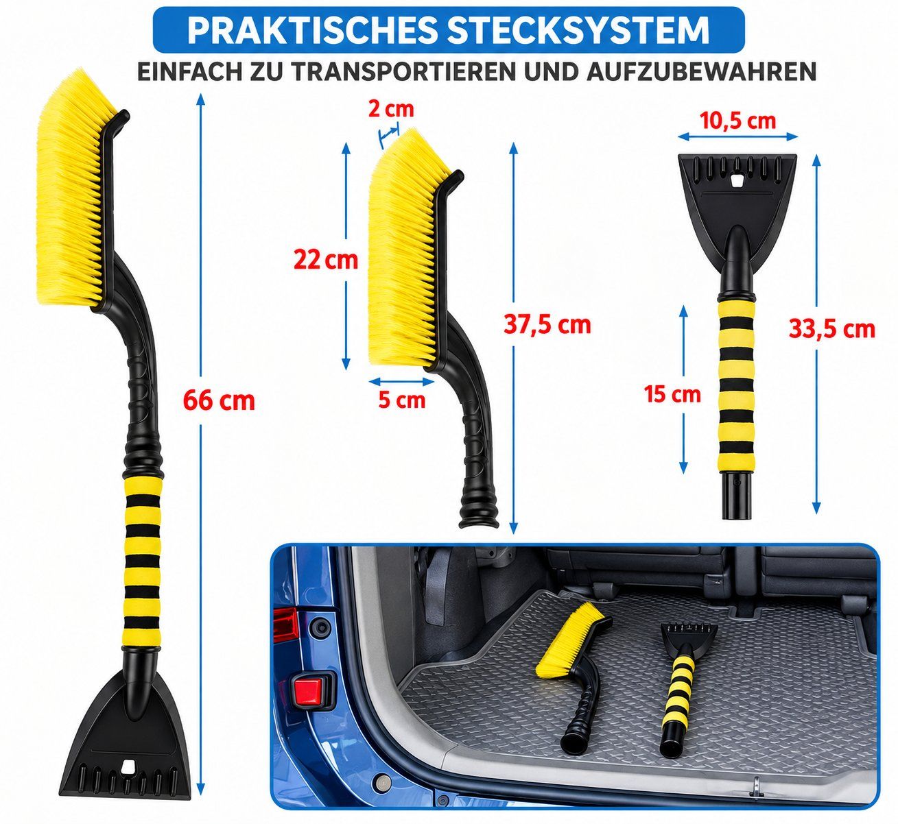 Sonstiges für Haushalt & Wohnen: Schneebürste mit Eiskratzer für Auto – Neu und originalverpackt aus Untersiggenthal von customs 2