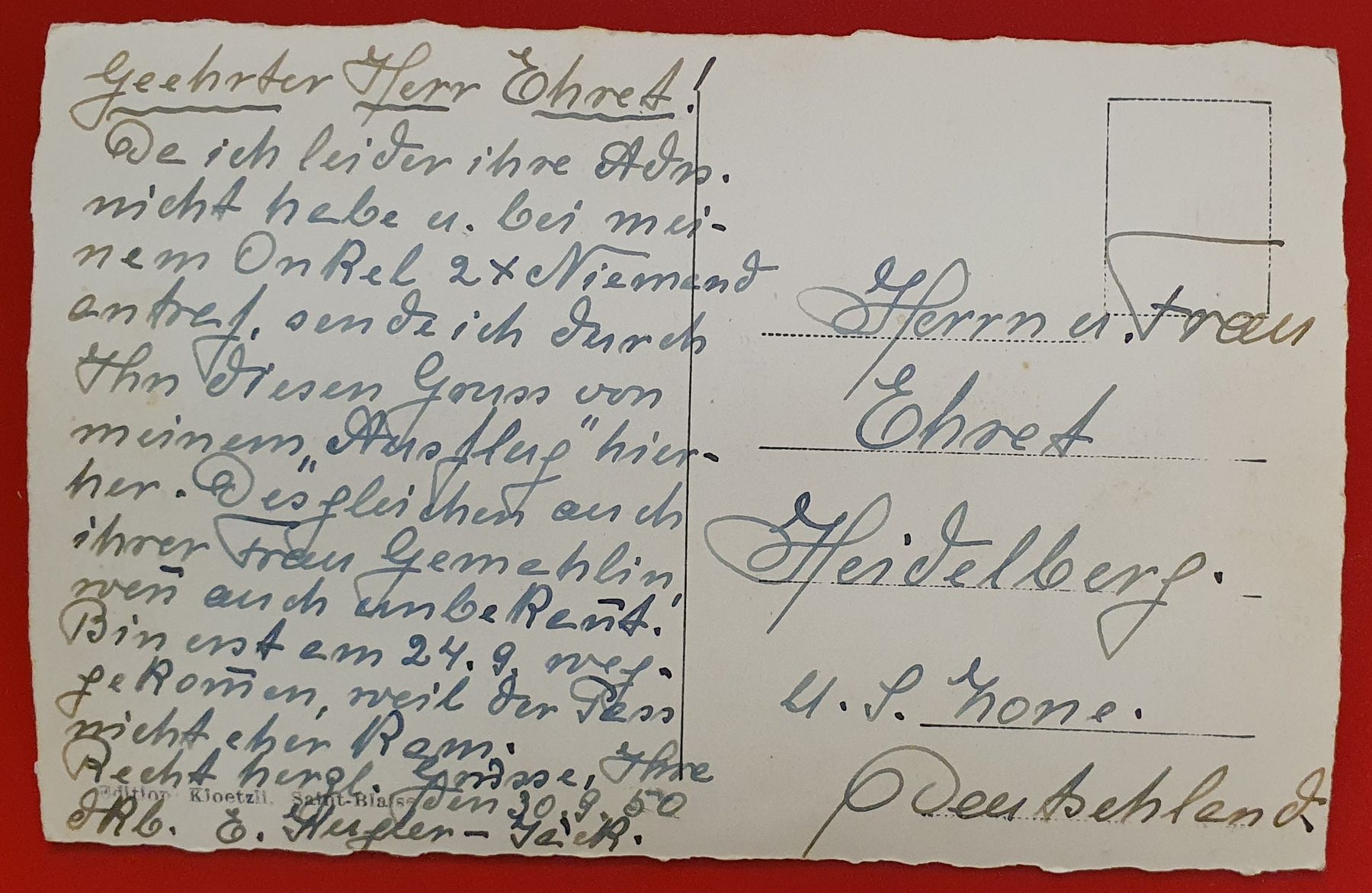 Ansichtskarten: Saint Blaise – Gebraucht aus Kreuzlingen von Rschweiz1 1