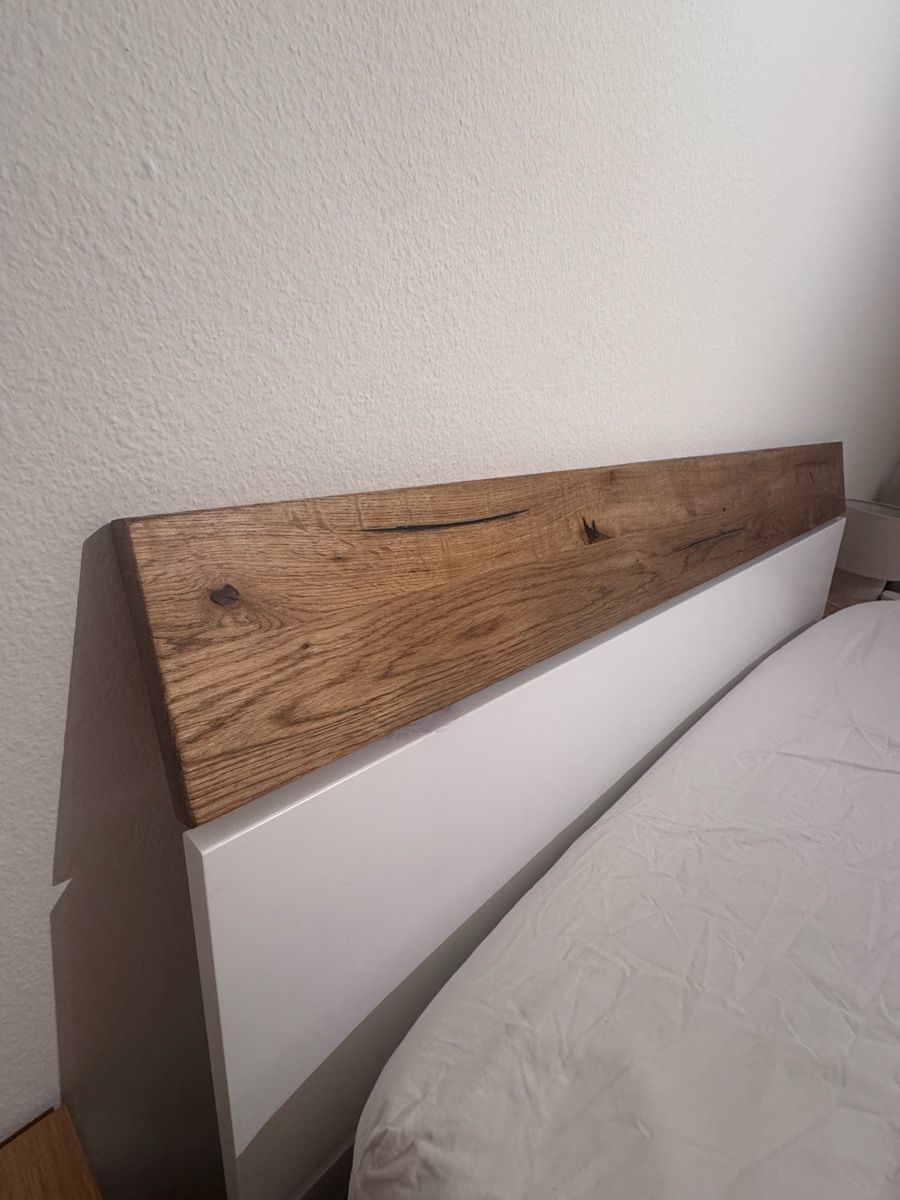 Letti: Bett weiss mit Eiche massiv – Usato da St. Gallen venduto da syna_99 1