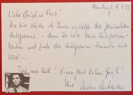 Marion Martienzen Autogramm signiert Karte 10x15cm