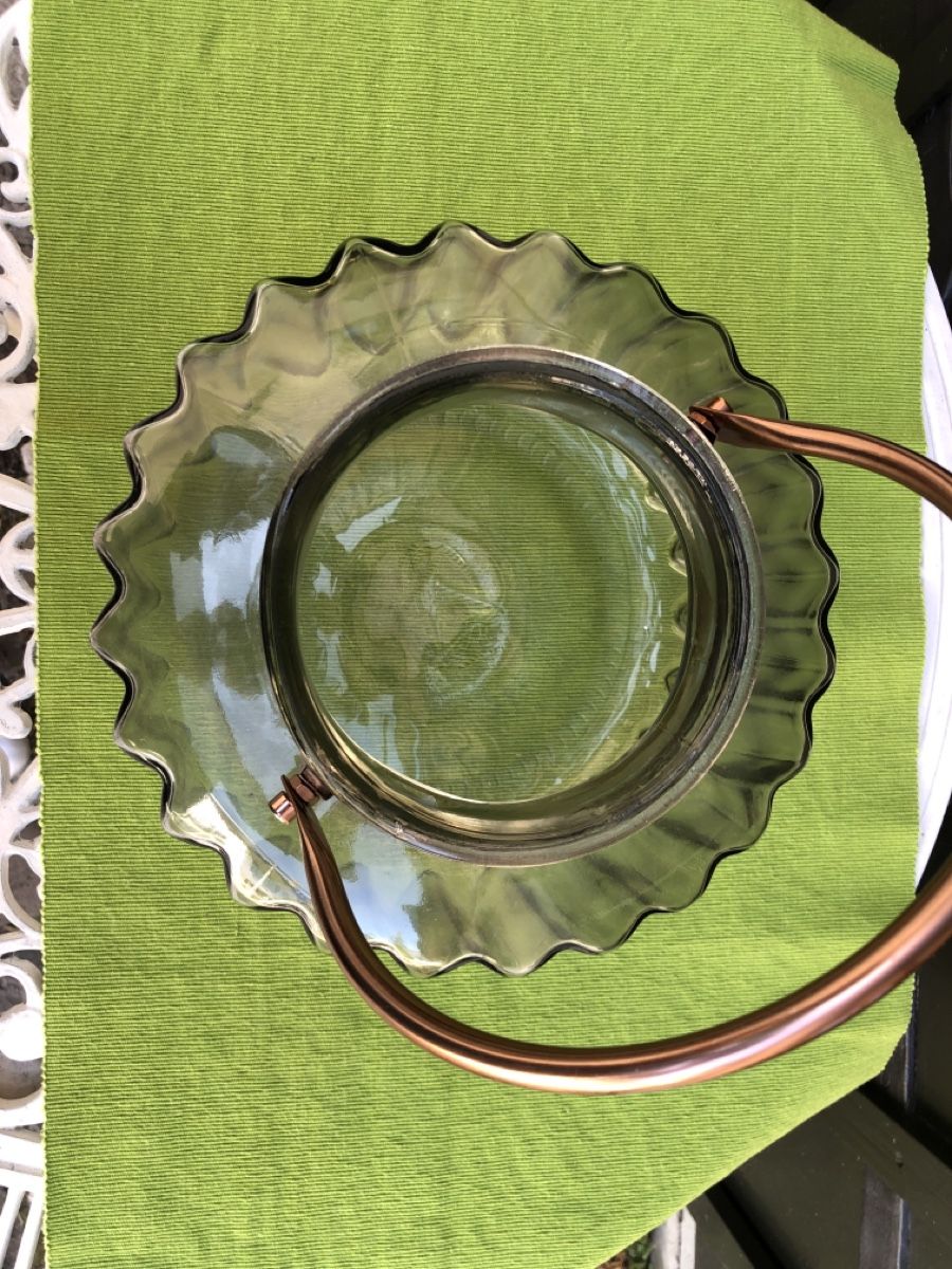 Tutte le decorazioni: Grosses Windlicht oder Vase mit Kupferdetails – Usato da Zürich venduto da nickee888 1