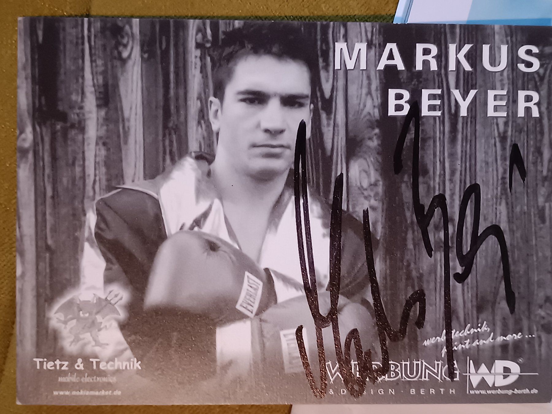 Autografi: Markus Beyer  - Boxen †2018 -  original Autogramm – Usato da Menziken venduto da Artographs