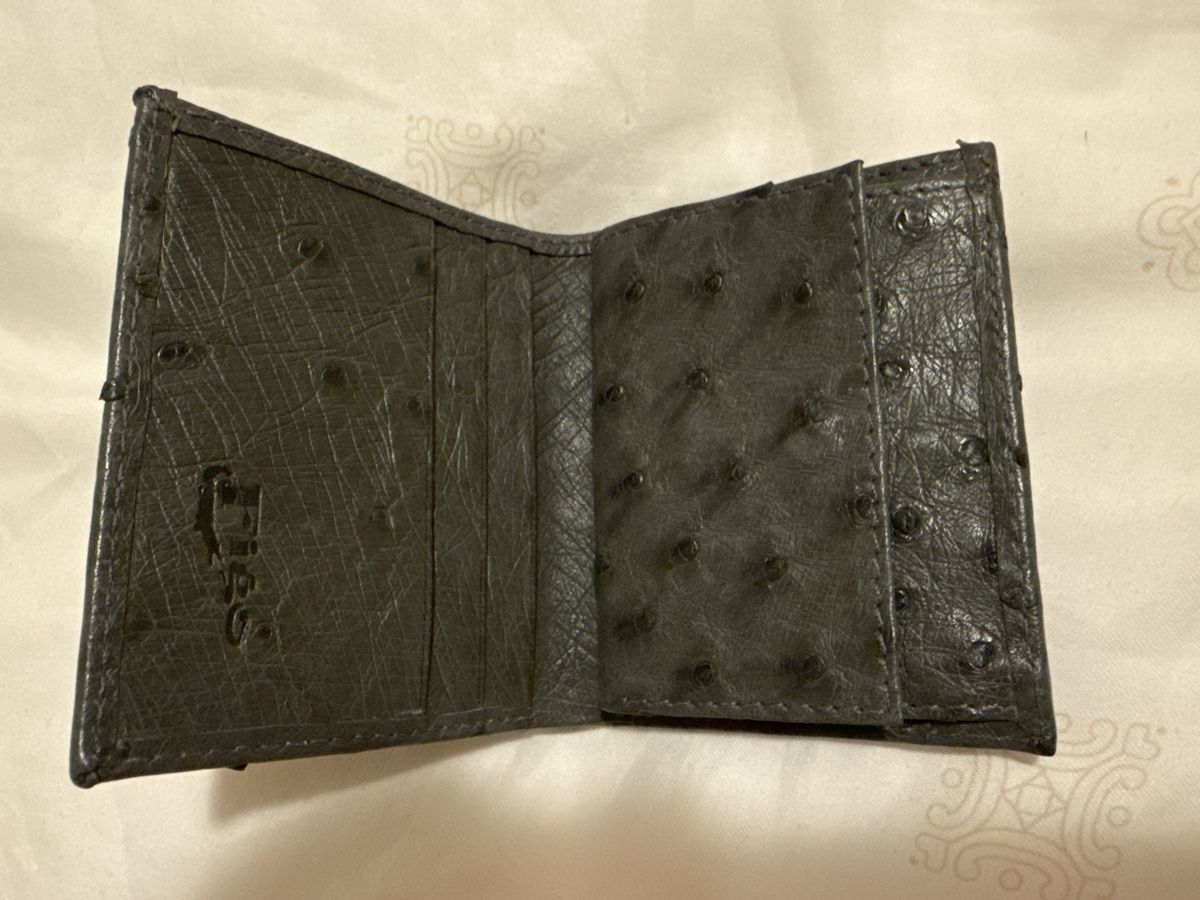 Brieftaschen: Portefeuille en cuir d'autruche véritable / – Neu (gemäss Beschreibung) aus Montreux von kingfisherbeach 2