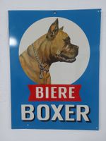Biere Boxer Werbeblech Original um 1965