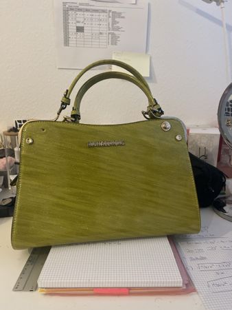 Michael Kors Handtasche Leder grün 
