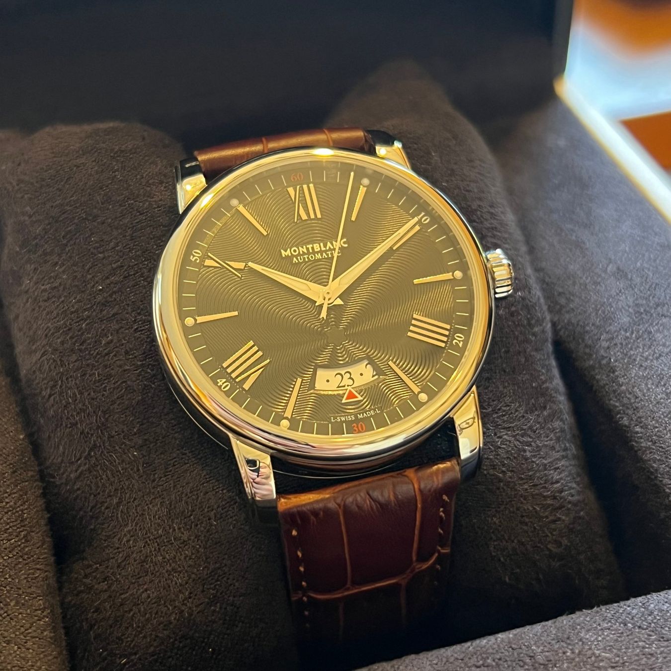 Montblanc Orologi: Montblanc 4810 Automatic Date Full Set 7390 – Usato da Carouge GE venduto da Watchaser 1