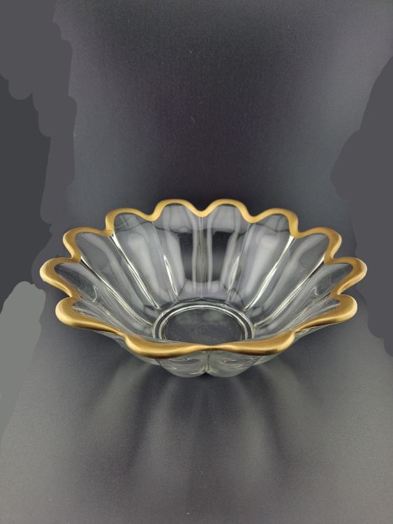 Glasschale Mit Goldrand